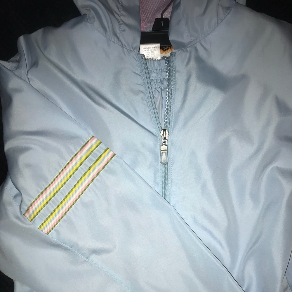 Baby blue colorful JACKET & PANTS set!